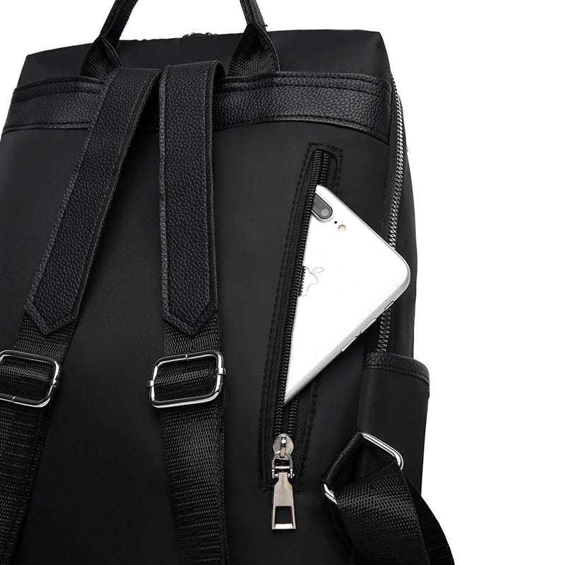 Girl Backpack Multi-pocket Waterproof Nylon Bag