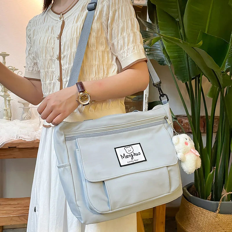 Girl Large Capacity Shoulder Bag Waterproof Schoolgirl Bookbag Handbag
