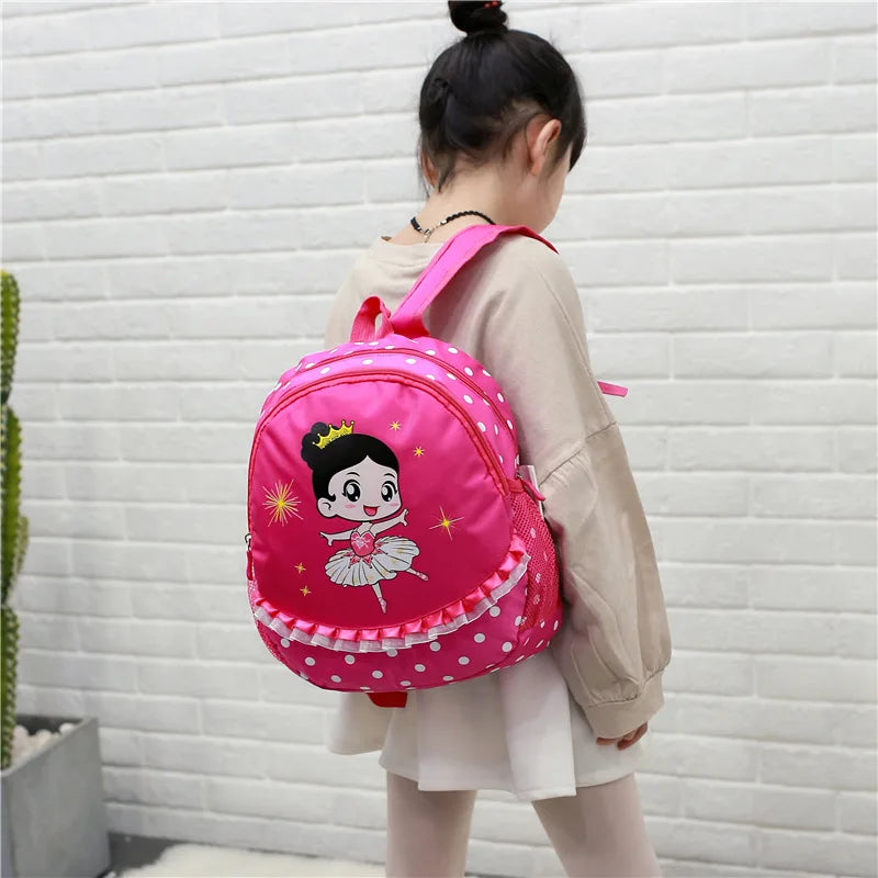 Kids Backpack Girls Dance Latin Ballet Bag Waterproof School Bags