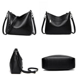 Large Capacity Cowhide Women Handbag Shoulder Bag Leather Totes Messenger Bag