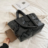 Casual Women Shoulder Space Bags High Capacity Multifunction Shopping