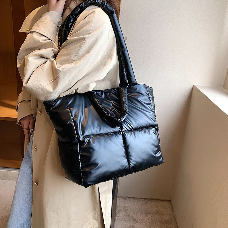 Casual Women Shoulder Space Bags High Capacity Multifunction Shopping
