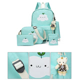 Nylon Backpack Schoolbags for Teenagers Girls