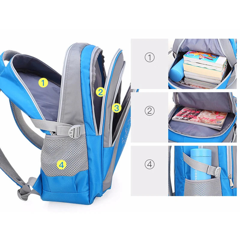 Orthopedic Kids School Bags for Boys Girls Waterproof Primary Backpack