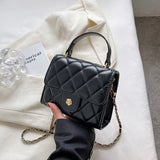 Plaid Shoulder Bag Casual Chain Strap Crossbody Bags For Women Handbags