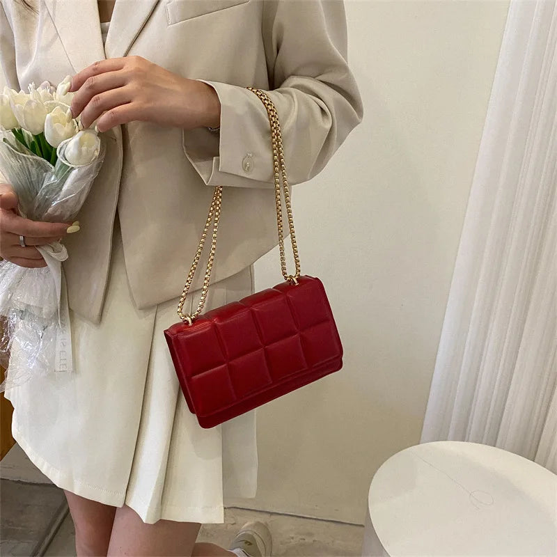 Plaid Women Shoulder Bag Flap Handbags And Purses