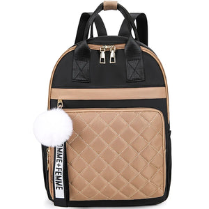 Rhombus Anti-Theft Casual School Backpack Ladies Bags