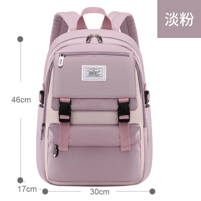 Waterproof School Bag for Teenage Girls Big Book Bag Kids Backpack