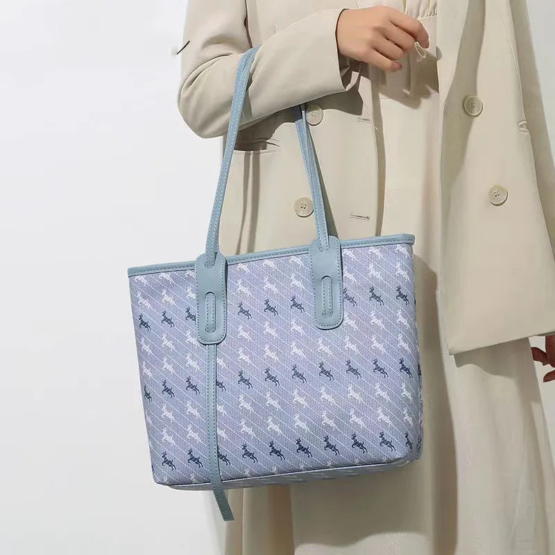 Large Capacity Shoulder Bag for Women, Zipper Tote Handbag