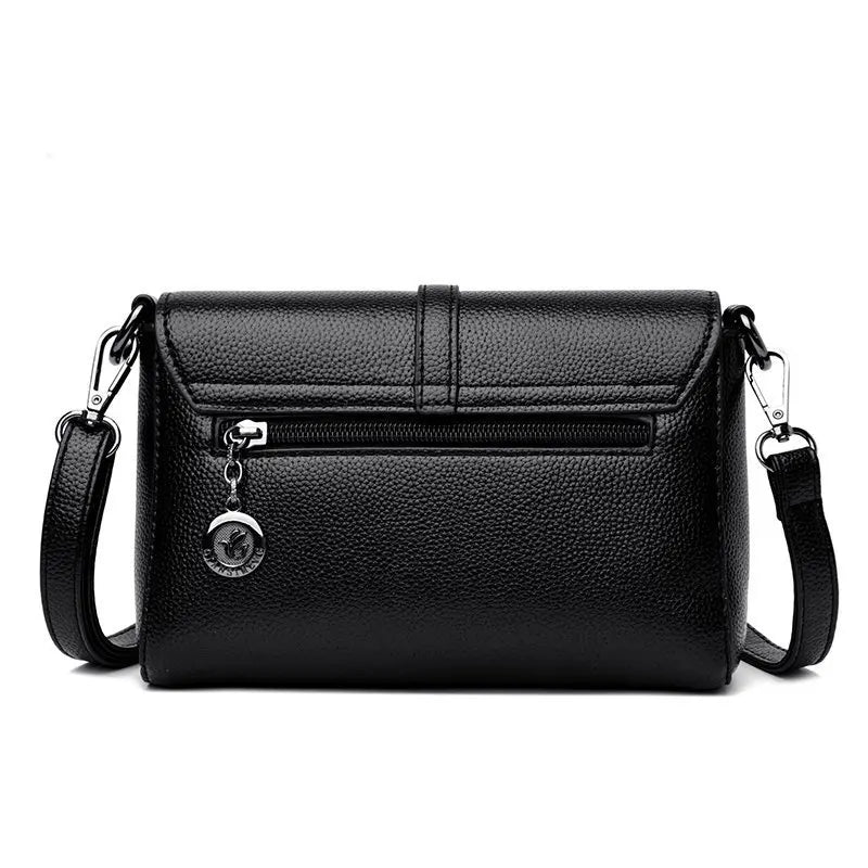 Solid PU Leather Shoulder Bag Crossbody Female Office Small Bags