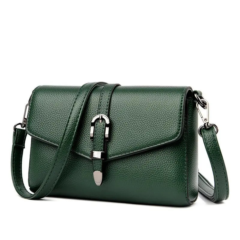Solid PU Leather Shoulder Bag Crossbody Female Office Small Bags