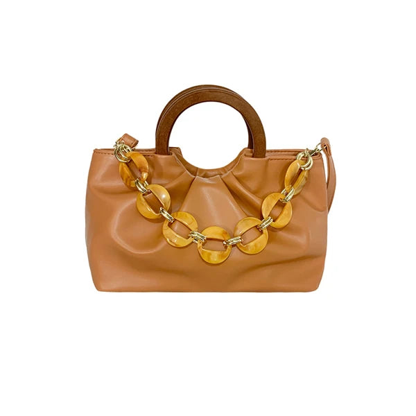 Pleated Personality Handheld Crossbody Small Square Bag Female