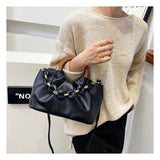 Pleated Personality Handheld Crossbody Small Square Bag Female