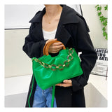 Pleated Personality Handheld Crossbody Small Square Bag Female