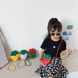 Strawberry Crossbody Shoulder Bag Mini Purse Handle Gift for Kids
