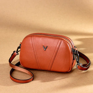 Leather Shell Tote Lady Girl Shoulder Messenger Bag