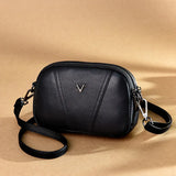 Leather Shell Tote Lady Girl Shoulder Messenger Bag