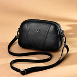 Leather Shell Tote Lady Girl Shoulder Messenger Bag