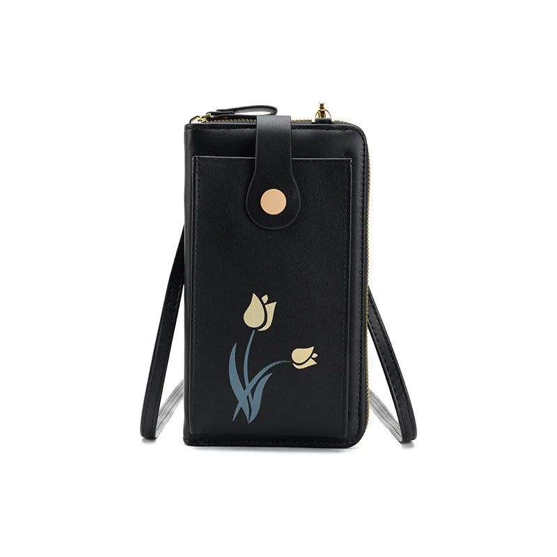 Women's Vertical Mobile Bag Small Wallet for Phone