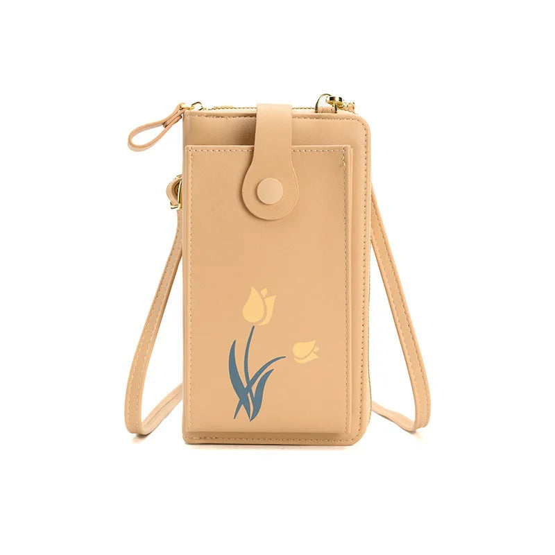 Women's Vertical Mobile Bag Small Wallet for Phone