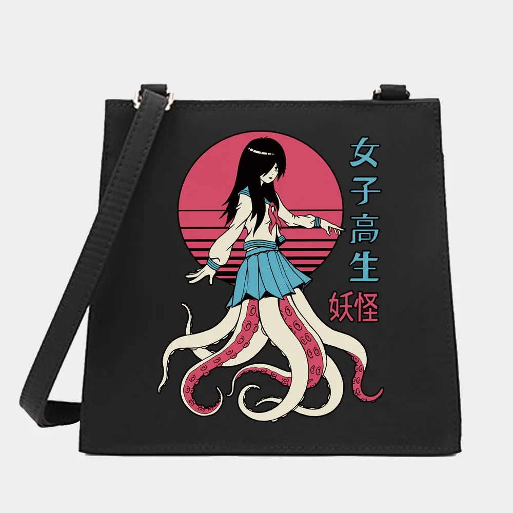 Wild Women Shoulder Messenger Small Square Bags Monster Series Pattern Commute H