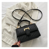 Women Belt Lock Single Shoulder Crossbody Handbags