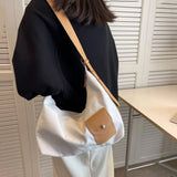 Canvas Crossbody Bag High-capacity Shoulder Messenger Handbag