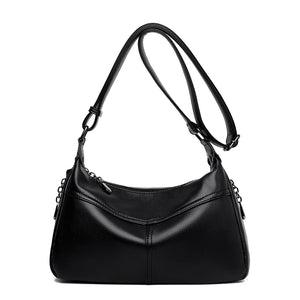 Casual Tote Women Leather Shoulder Bag Adjustable Strap Big Pocket