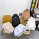Casual Nylon Backpack for Teen Girls Boys Women's Rucksack