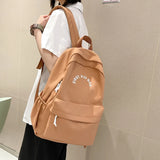 Casual Nylon Backpack for Teen Girls Boys Women's Rucksack