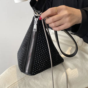 Diamond Shoulder Chain Bag Women's Triangle Handbag