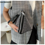 Diamond Shoulder Chain Bag Women's Triangle Handbag