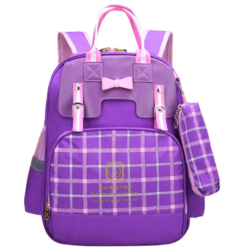 Girl School Bag Primary Student Princess Children Nylon Backpack