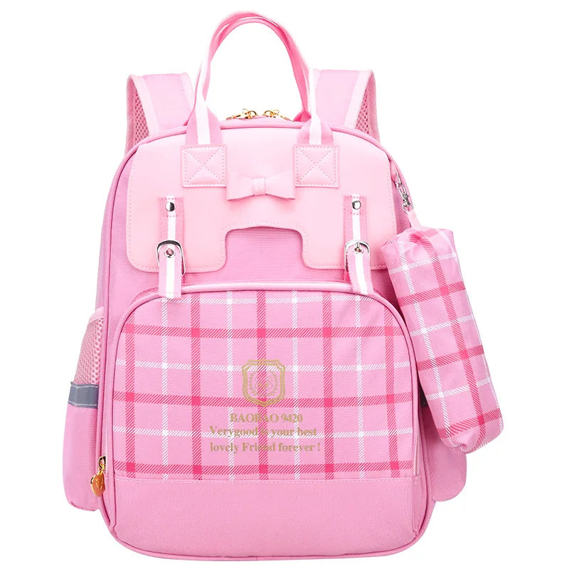 Girl School Bag Primary Student Princess Children Nylon Backpack