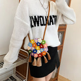 Embroidered Minority Shoulder Bag Hand Woven Women's Messenger Handbag