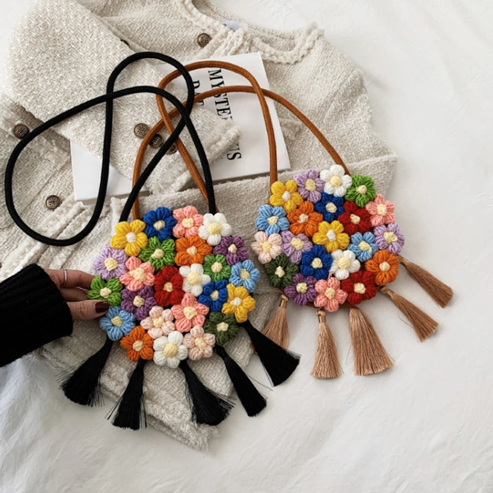 Embroidered Minority Shoulder Bag Hand Woven Women's Messenger Handbag