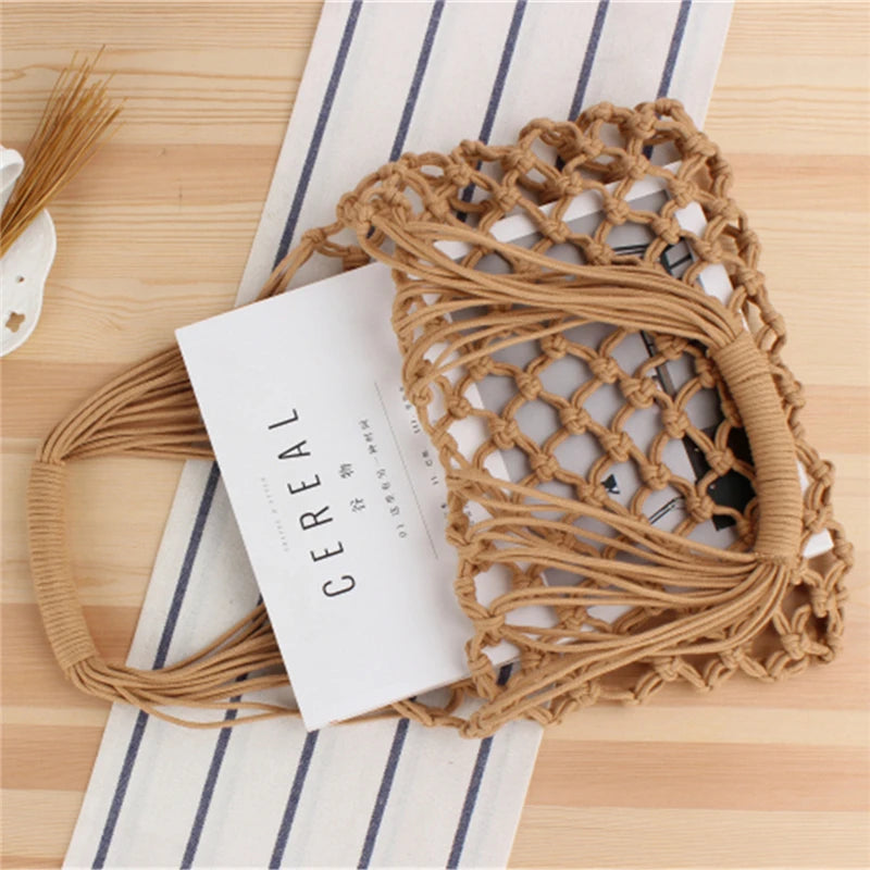 Straw Beach Bag for Women Summer Casual Shopping Travel Handbag