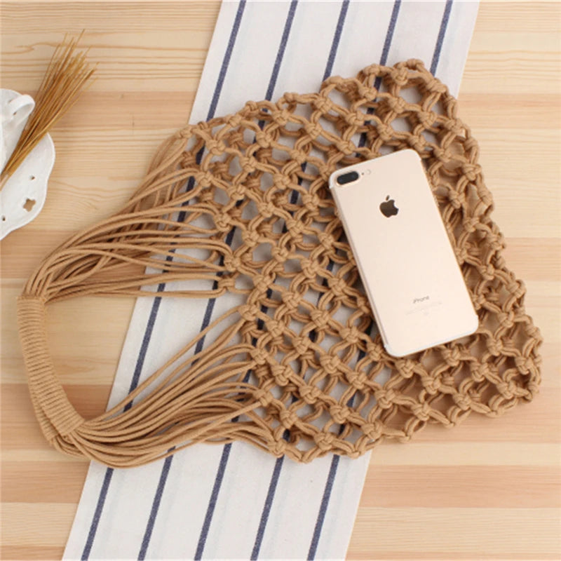 Straw Beach Bag for Women Summer Casual Shopping Travel Handbag