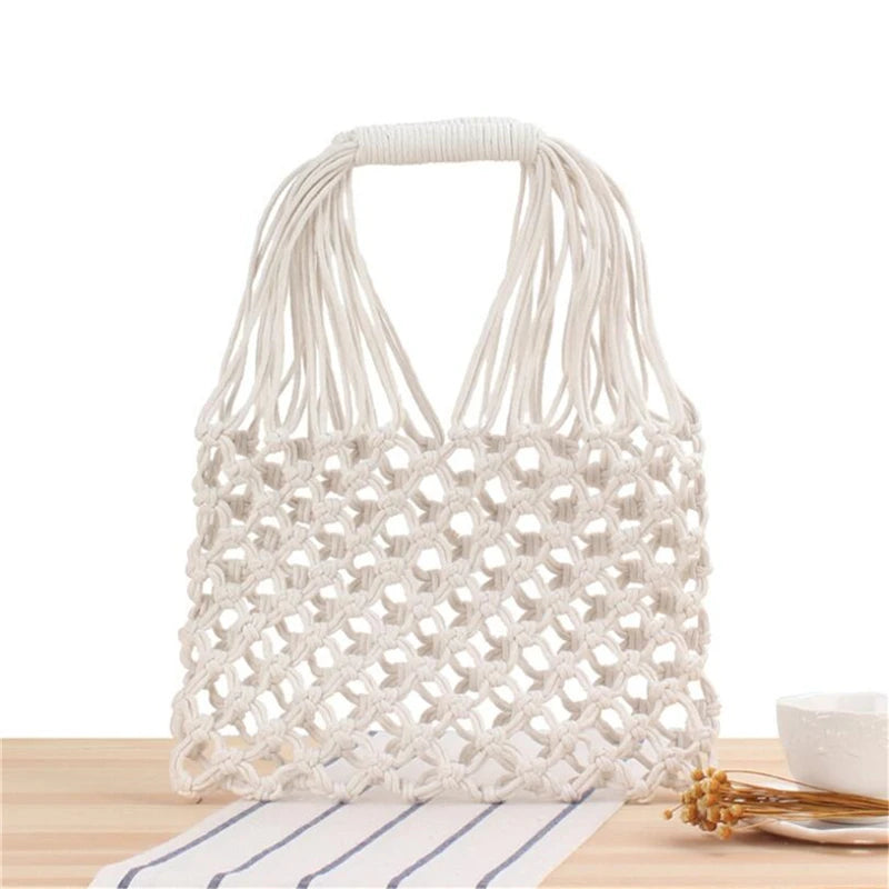 Straw Beach Bag for Women Summer Casual Shopping Travel Handbag