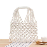 Straw Beach Bag for Women Summer Casual Shopping Travel Handbag