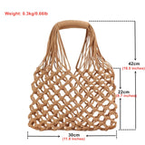 Straw Beach Bag for Women Summer Casual Shopping Travel Handbag