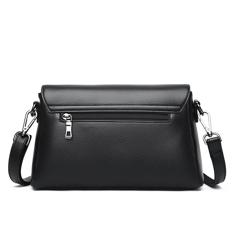Soft PU Leather Retro Shoulder Bag Female Crossbody Bag Ladies Hasp Flap Bags