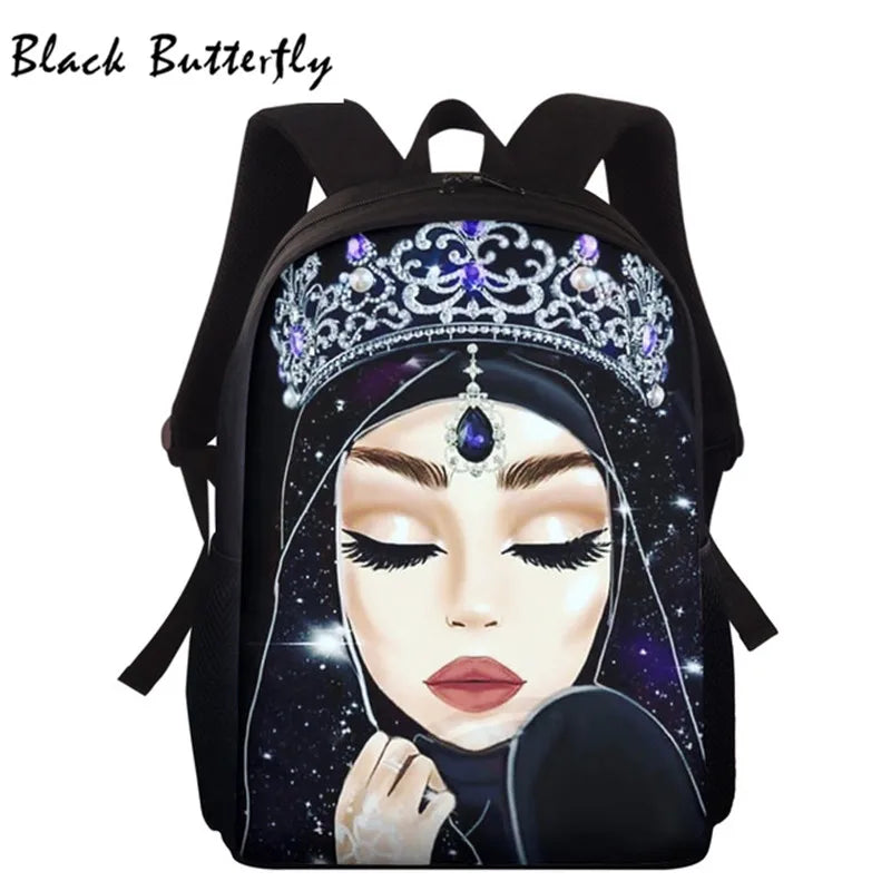 Muslim Islamic Girl Pattern School Backpack for Girl