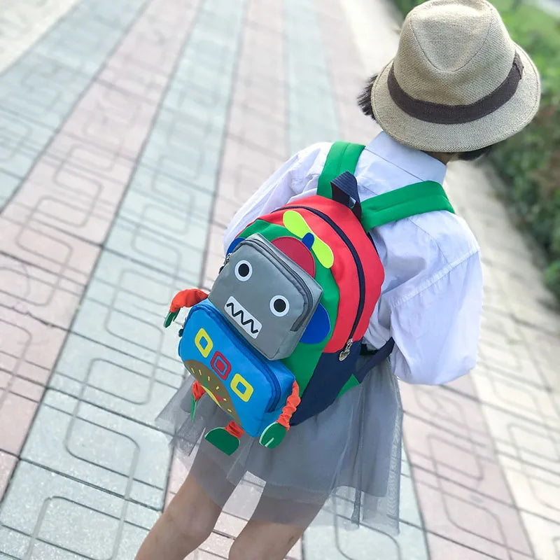 Kids Cartoon Backpack for Boys 3-6 Years Old