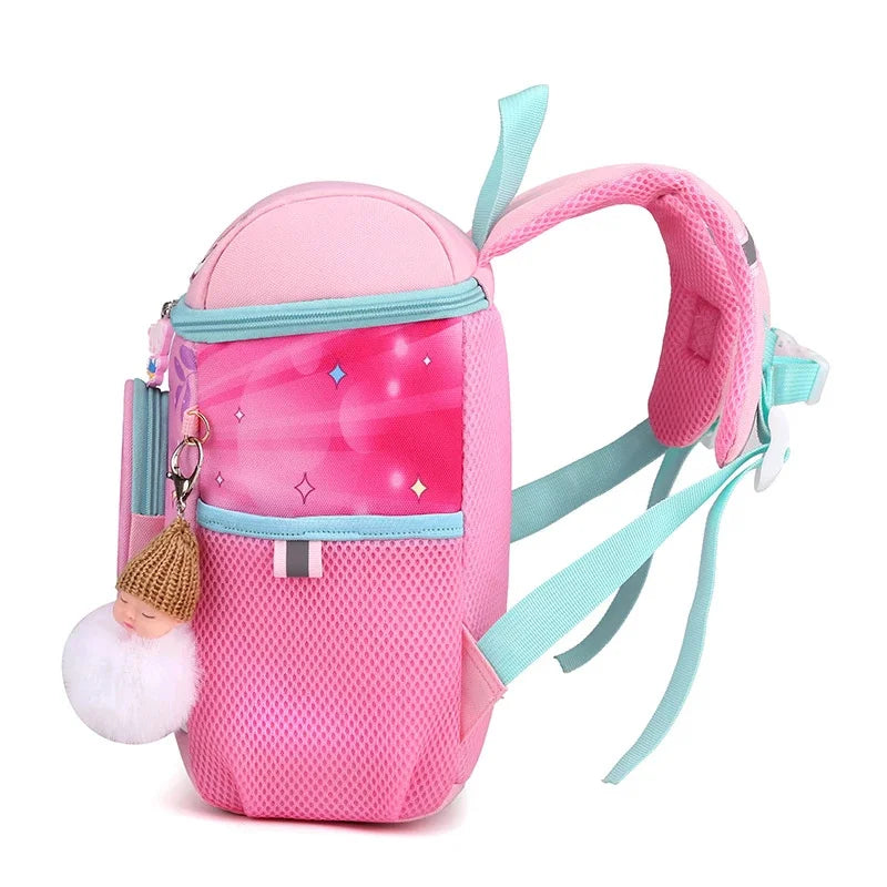 Kindergarten Backpack School Bags For Girls Baby Princess Rabbit Satchel