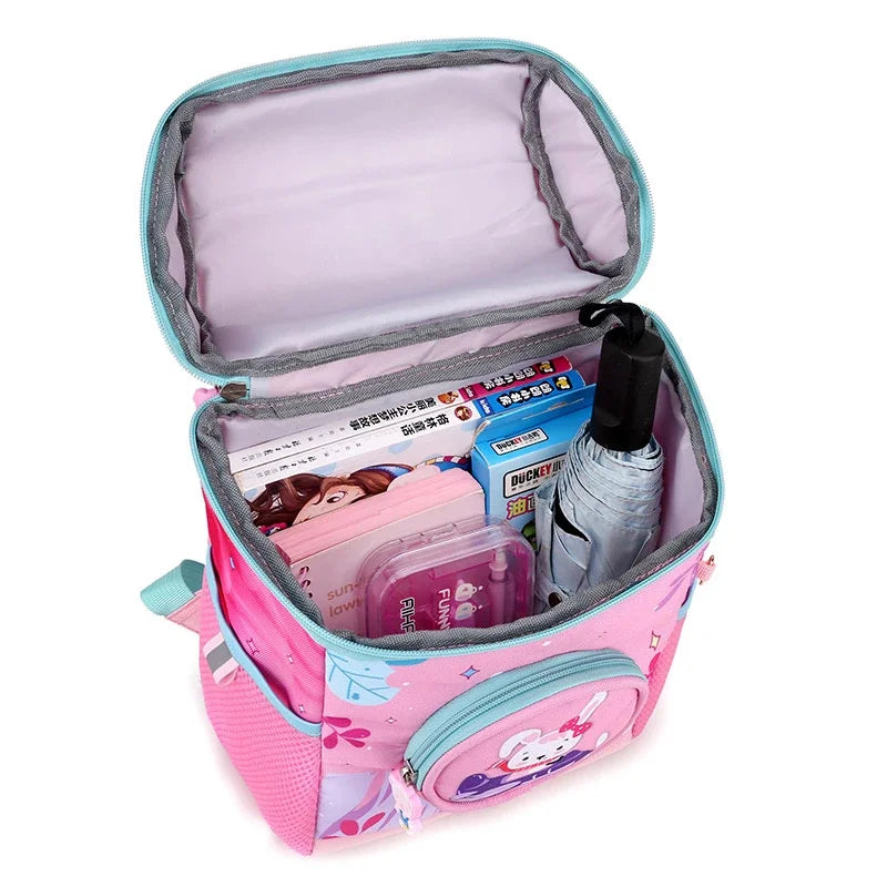 Kindergarten Backpack School Bags For Girls Baby Princess Rabbit Satchel