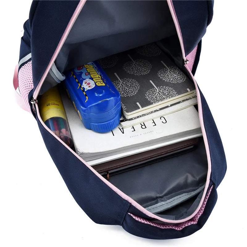 Girls School Bag Backpack Large Capacity Satchel Kids Primary Schoolbags