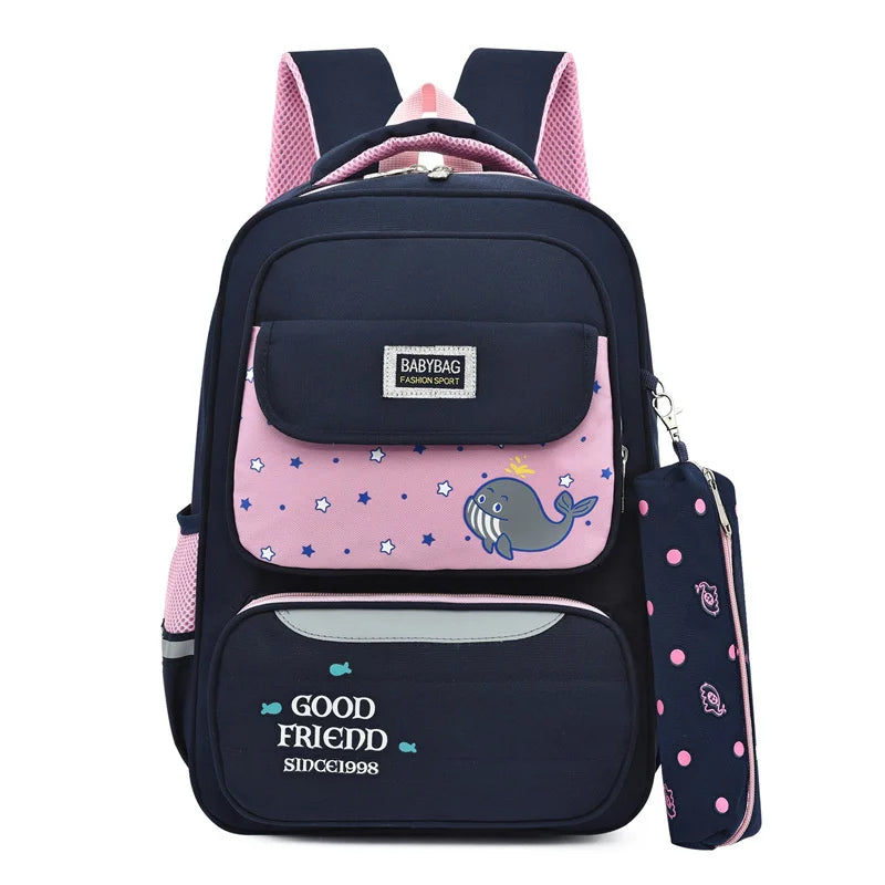Girls School Bag Backpack Large Capacity Satchel Kids Primary Schoolbags