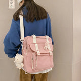 Large Capacity Nylon Backpack for Teen Girls School Travel