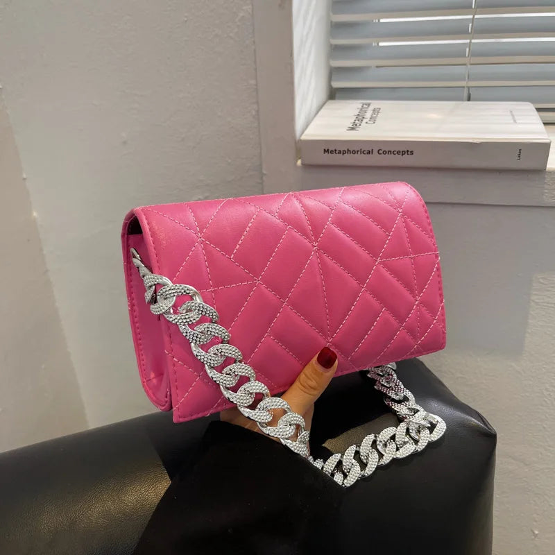Women Shoulder Bag Flap Ladies Handbags Chain Underarm Bags